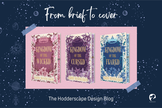 From brief to cover - the Hodderscape design blog, Kingdom of thw wicked trilogy jackets
